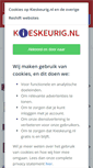 Mobile Screenshot of kieskeurig.be